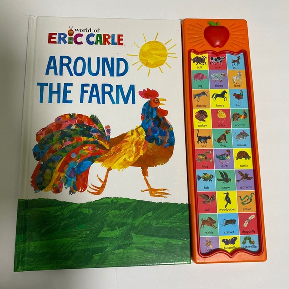 Eric Carle World Of Around The Farm Interactive Sound Book Kids Toddler Daycare - Picture 1 of 4